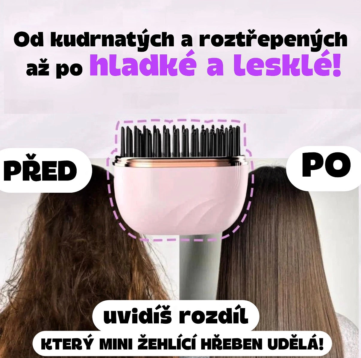 Bezdrátový žehlicí hřeben